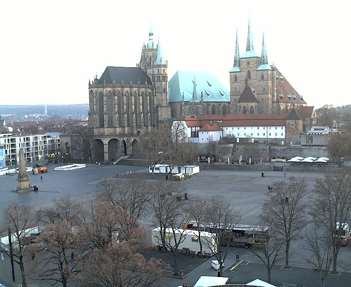 Archiv Foto Webcam Erfurter Domplatz