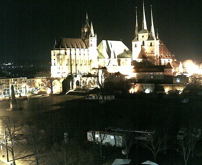 Archiv Foto Webcam Erfurter Domplatz