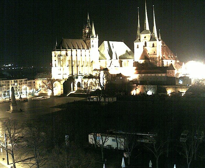 Archived image Webcam Erfurt - Cathedral Square