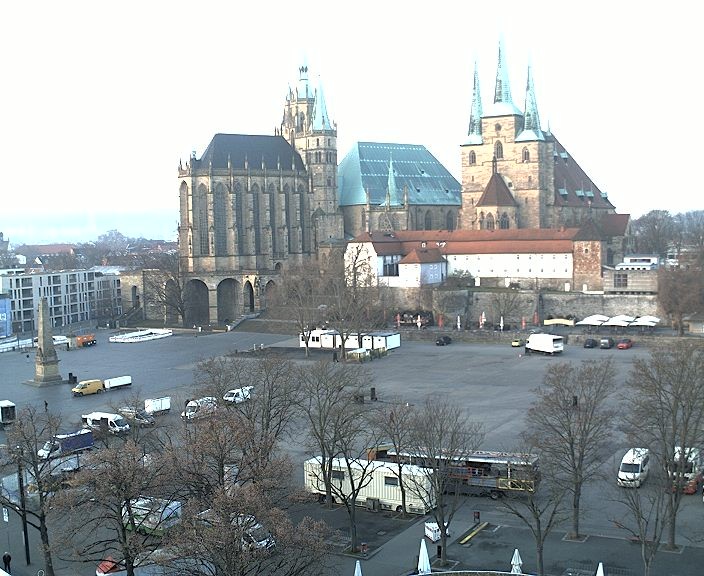 Archiv Foto Webcam Erfurter Domplatz