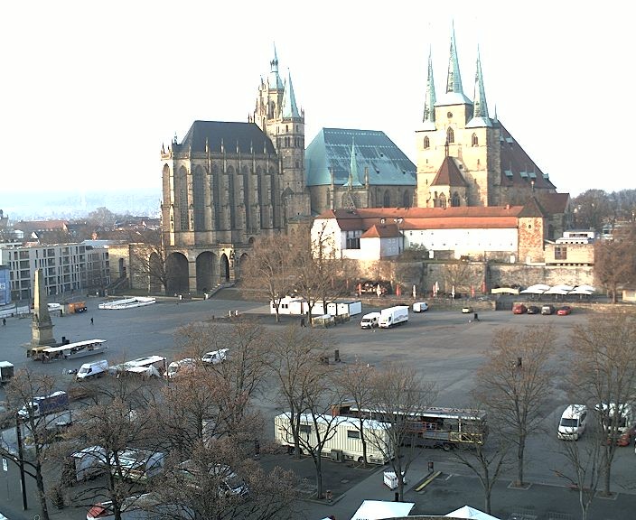 Archiv Foto Webcam Erfurter Domplatz