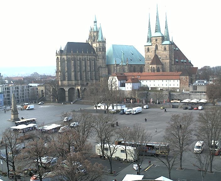 Archiv Foto Webcam Erfurter Domplatz