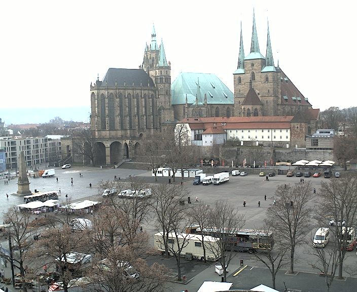 Archiv Foto Webcam Erfurter Domplatz