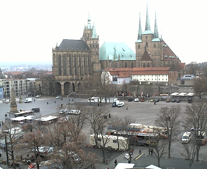 Archiv Foto Webcam Erfurter Domplatz