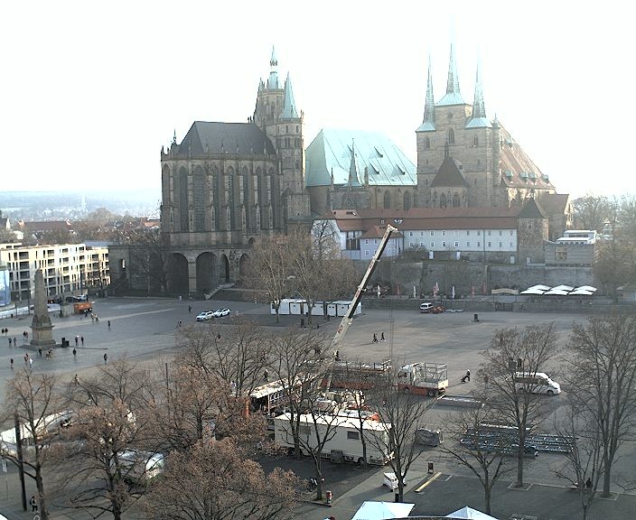 Archiv Foto Webcam Erfurter Domplatz