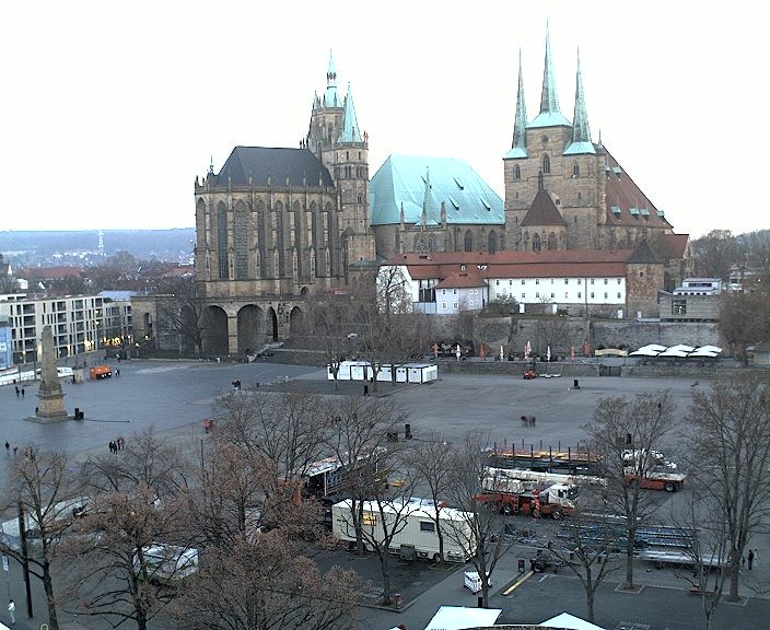 Archiv Foto Webcam Erfurter Domplatz