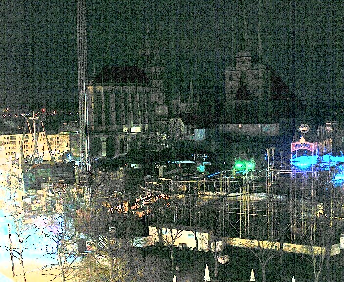 Archived image Webcam Erfurt - Cathedral Square