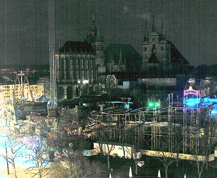 Archived image Webcam Erfurt - Cathedral Square