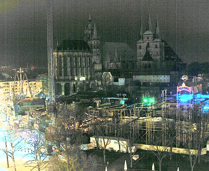 Archived image Webcam Erfurt - Cathedral Square