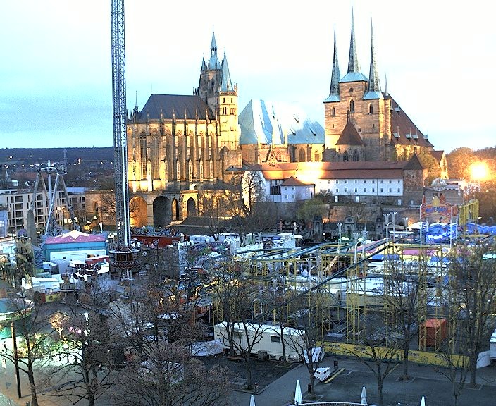 Archived image Webcam Erfurt - Cathedral Square