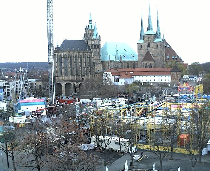 Archived image Webcam Erfurt - Cathedral Square