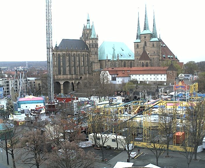 Archived image Webcam Erfurt - Cathedral Square