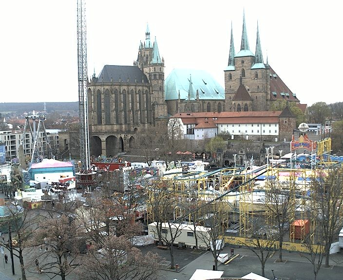 Archived image Webcam Erfurt - Cathedral Square