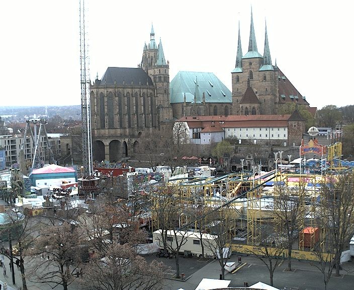 Archived image Webcam Erfurt - Cathedral Square