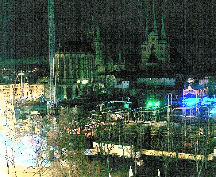 Archiv Foto Webcam Erfurter Domplatz