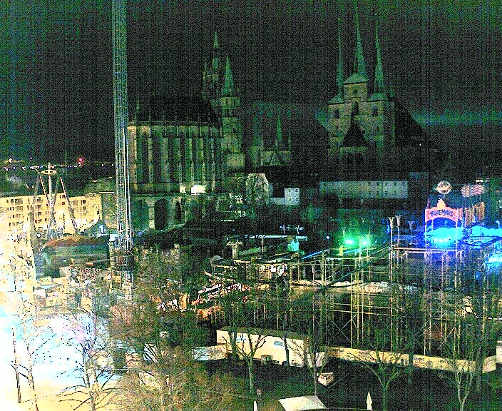 Archiv Foto Webcam Erfurter Domplatz