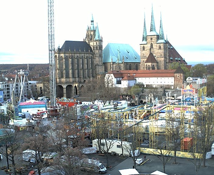 Archived image Webcam Erfurt - Cathedral Square