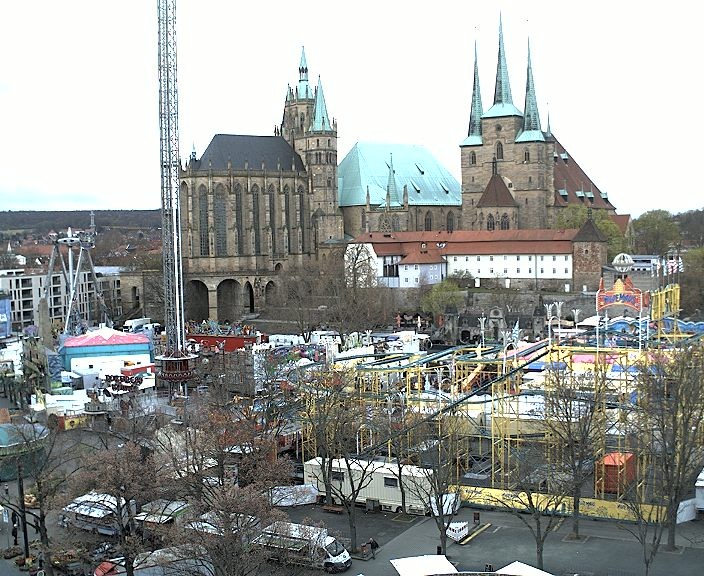 Archived image Webcam Erfurt - Cathedral Square