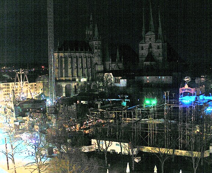 Archiv Foto Webcam Erfurter Domplatz