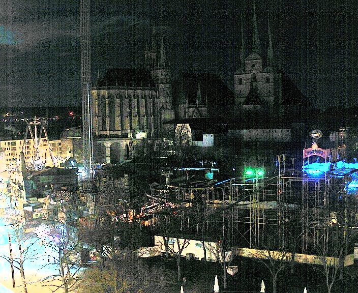 Archiv Foto Webcam Erfurter Domplatz