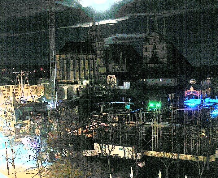 Archiv Foto Webcam Erfurter Domplatz