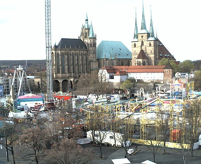 Archiv Foto Webcam Erfurter Domplatz