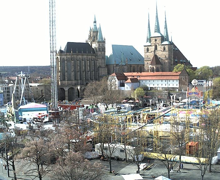 Archiv Foto Webcam Erfurter Domplatz