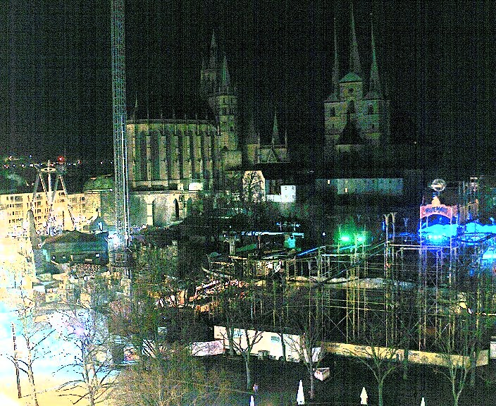 Archiv Foto Webcam Erfurter Domplatz