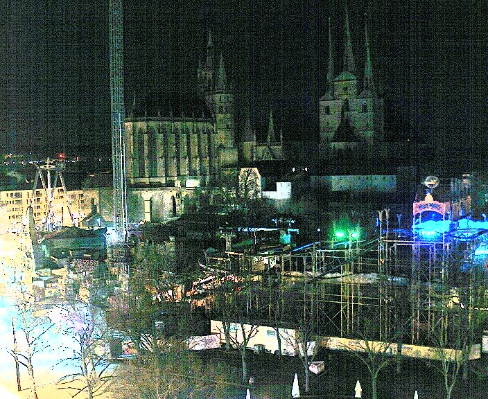 Archiv Foto Webcam Erfurter Domplatz