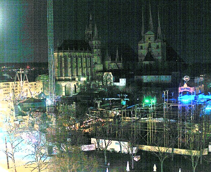Archiv Foto Webcam Erfurter Domplatz