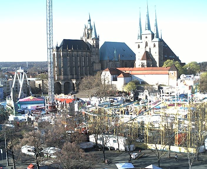 Archiv Foto Webcam Erfurter Domplatz