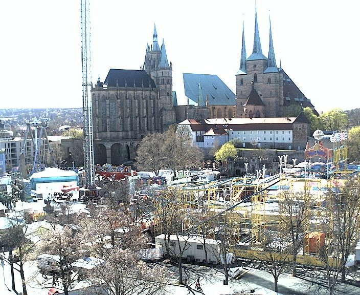 Archiv Foto Webcam Erfurter Domplatz