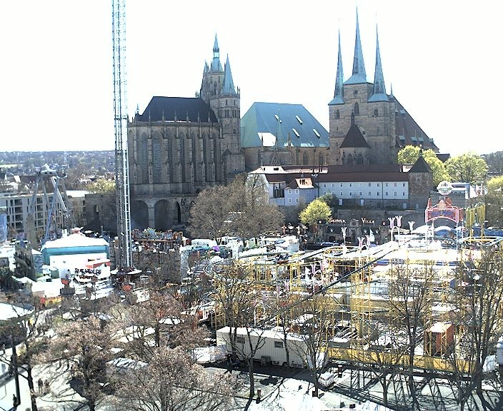 Archiv Foto Webcam Erfurter Domplatz
