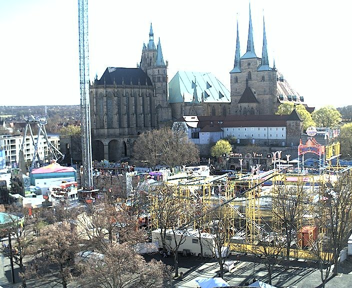 Archiv Foto Webcam Erfurter Domplatz