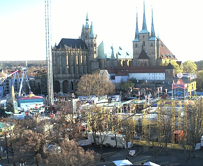 Archiv Foto Webcam Erfurter Domplatz