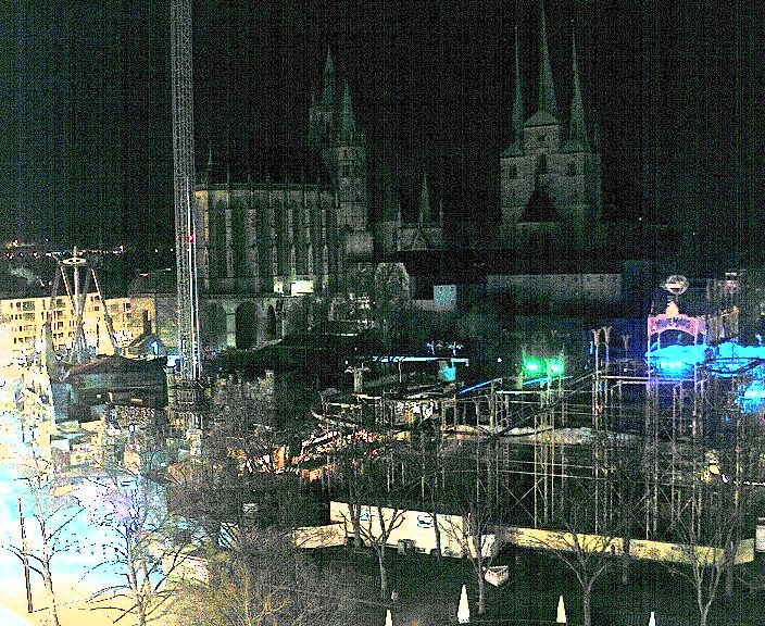 Archiv Foto Webcam Erfurter Domplatz