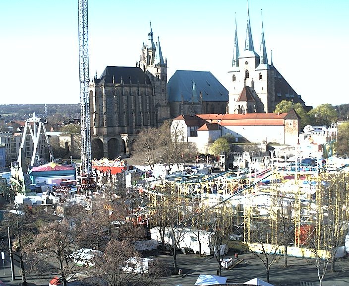 Archiv Foto Webcam Erfurter Domplatz