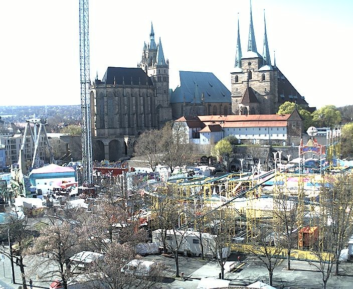 Archiv Foto Webcam Erfurter Domplatz