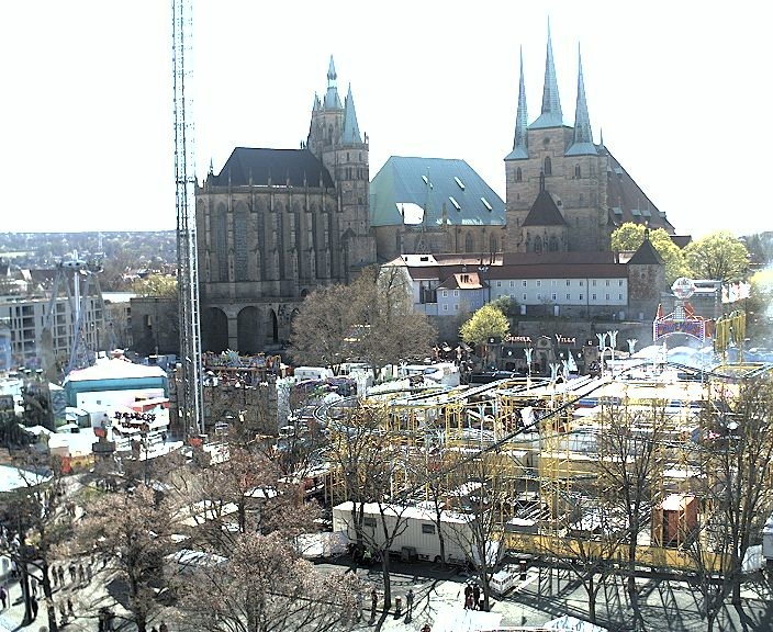 Archiv Foto Webcam Erfurter Domplatz
