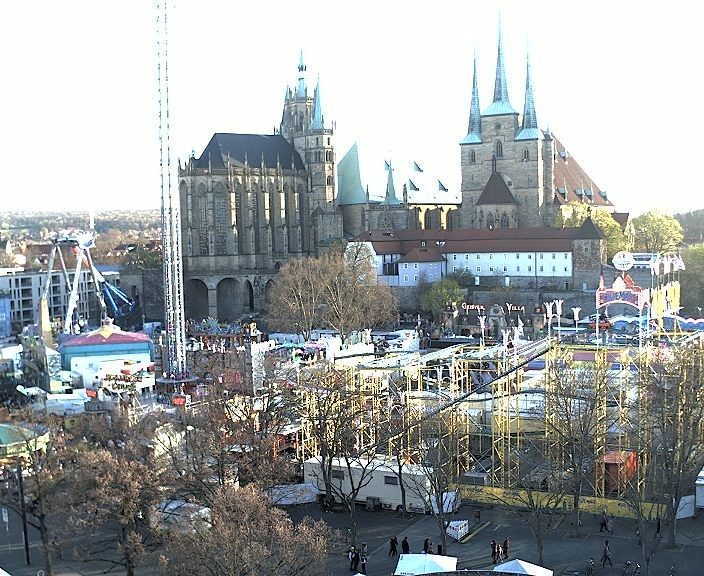 Archiv Foto Webcam Erfurter Domplatz