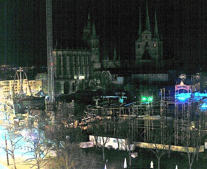 Archiv Foto Webcam Erfurter Domplatz