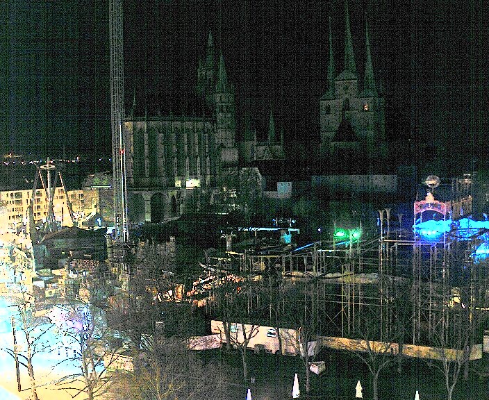 Archiv Foto Webcam Erfurter Domplatz