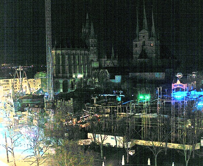 Archiv Foto Webcam Erfurter Domplatz