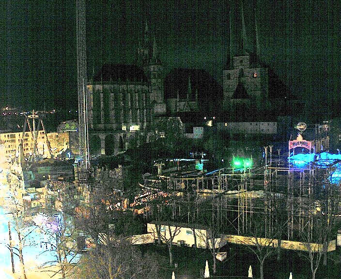 Archiv Foto Webcam Erfurter Domplatz