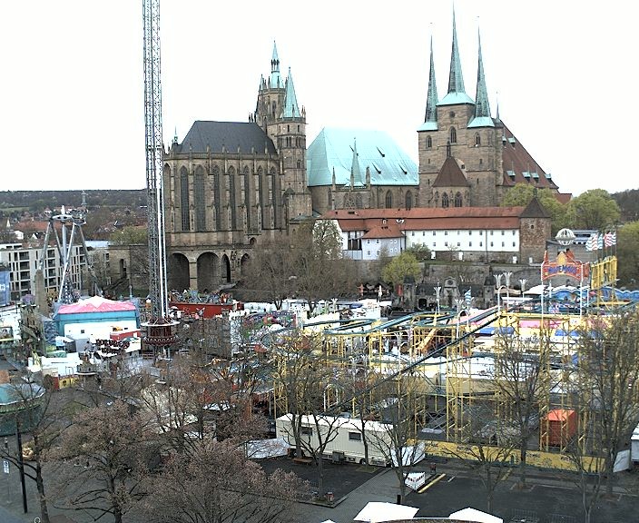 Archiv Foto Webcam Erfurter Domplatz