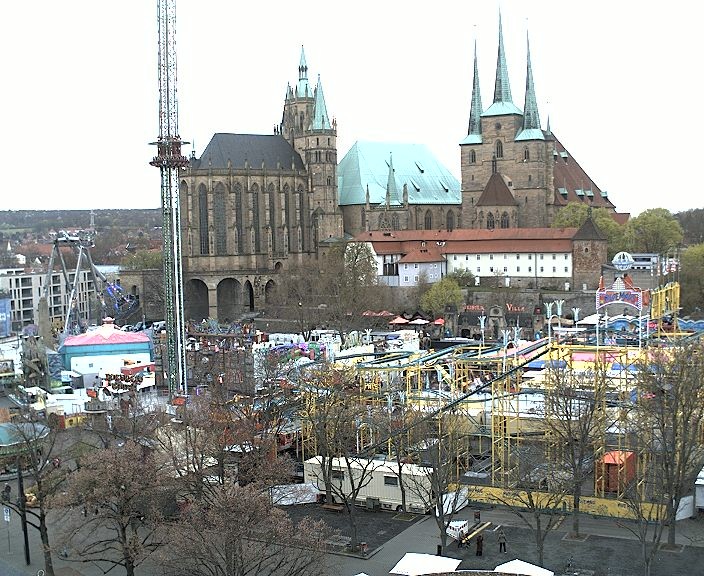 Archiv Foto Webcam Erfurter Domplatz