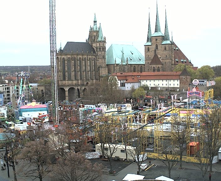 Archiv Foto Webcam Erfurter Domplatz