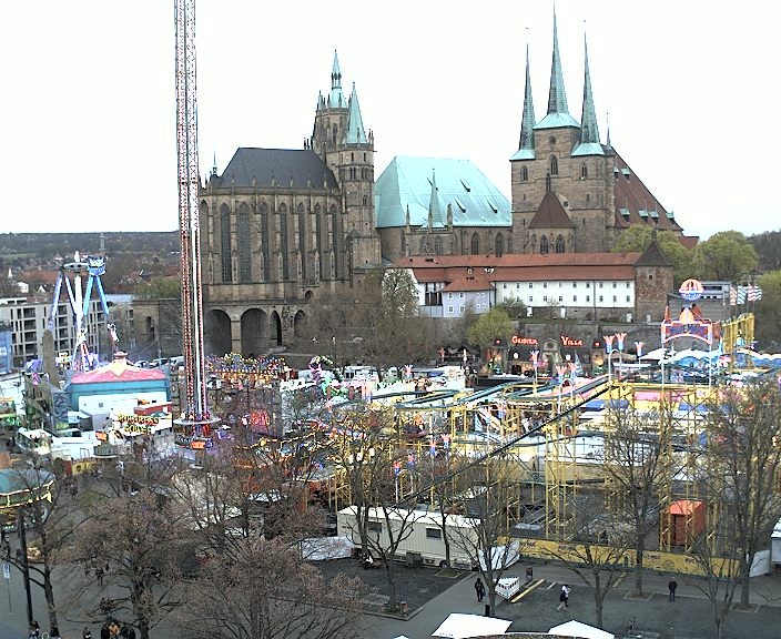 Archiv Foto Webcam Erfurter Domplatz