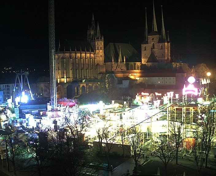 Archiv Foto Webcam Erfurter Domplatz