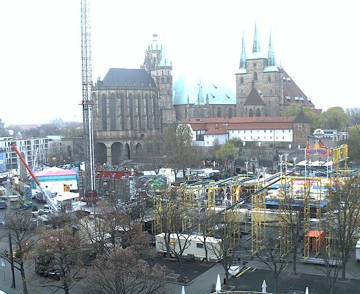 Archiv Foto Webcam Erfurter Domplatz